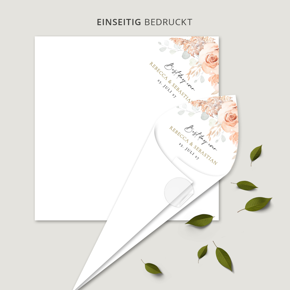 Spitztüten “Pampas & Peonies” Spitztüten Pampas & Peonies