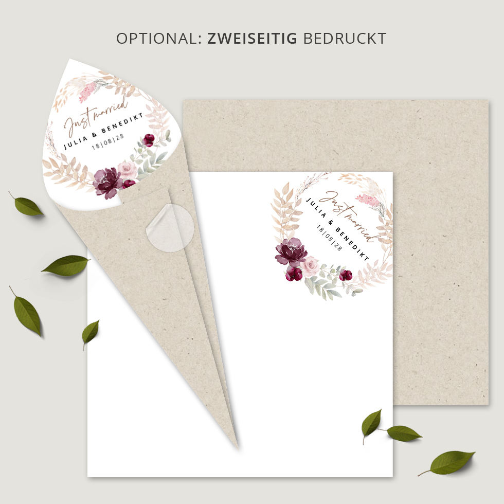 Spitztüten “Trockenblumen” Spitztüten Trockenblumen