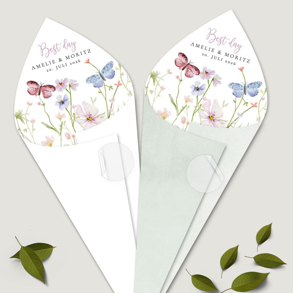 Spitztüten “Wiesenblumen” Spitztüten Wiesenblumen