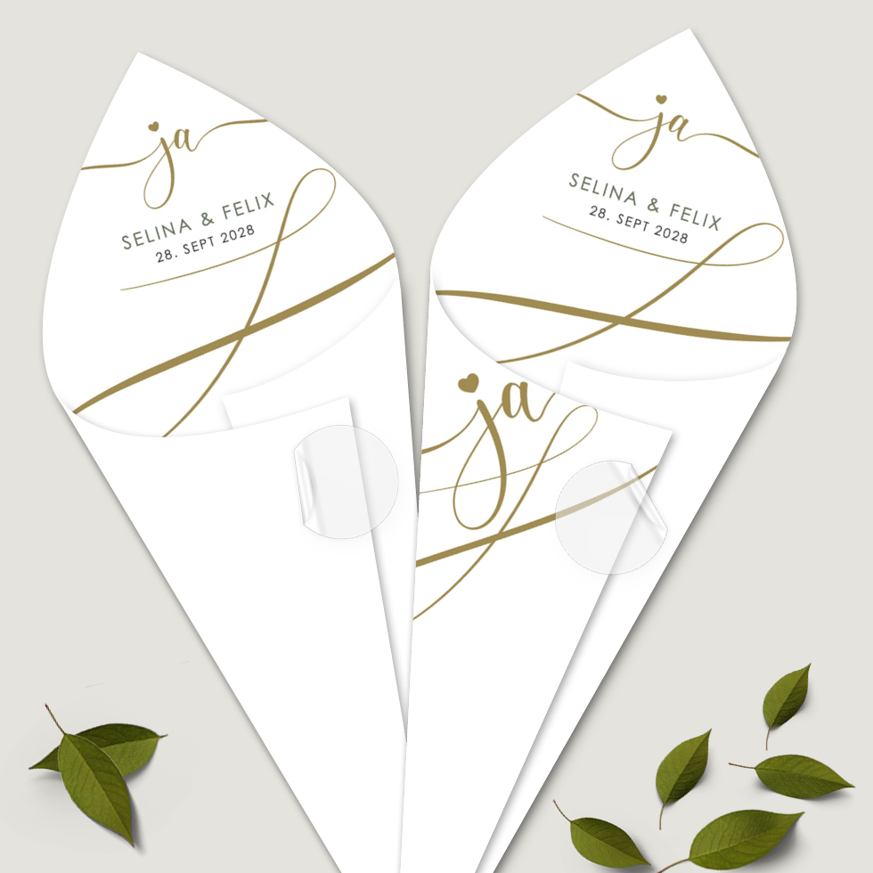 Spitztüten “ja” Spitztüten '–ja–'