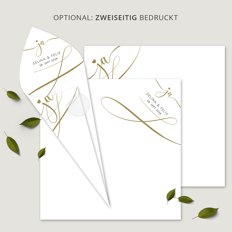 Spitztüten “ja” Spitztüten '–ja–'