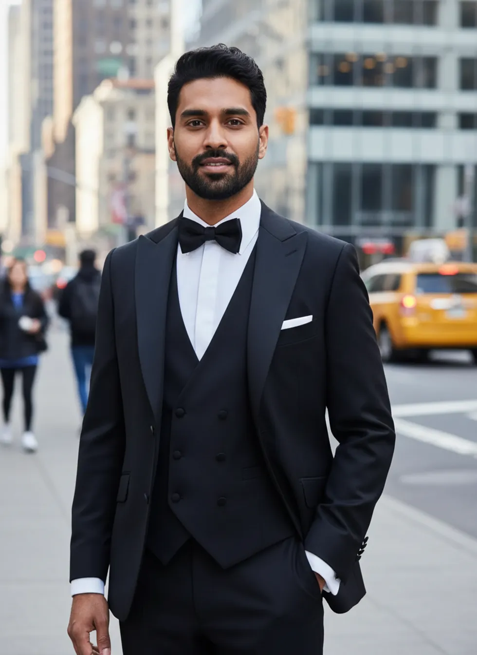 Anzug Schwarz urban Hochzeit