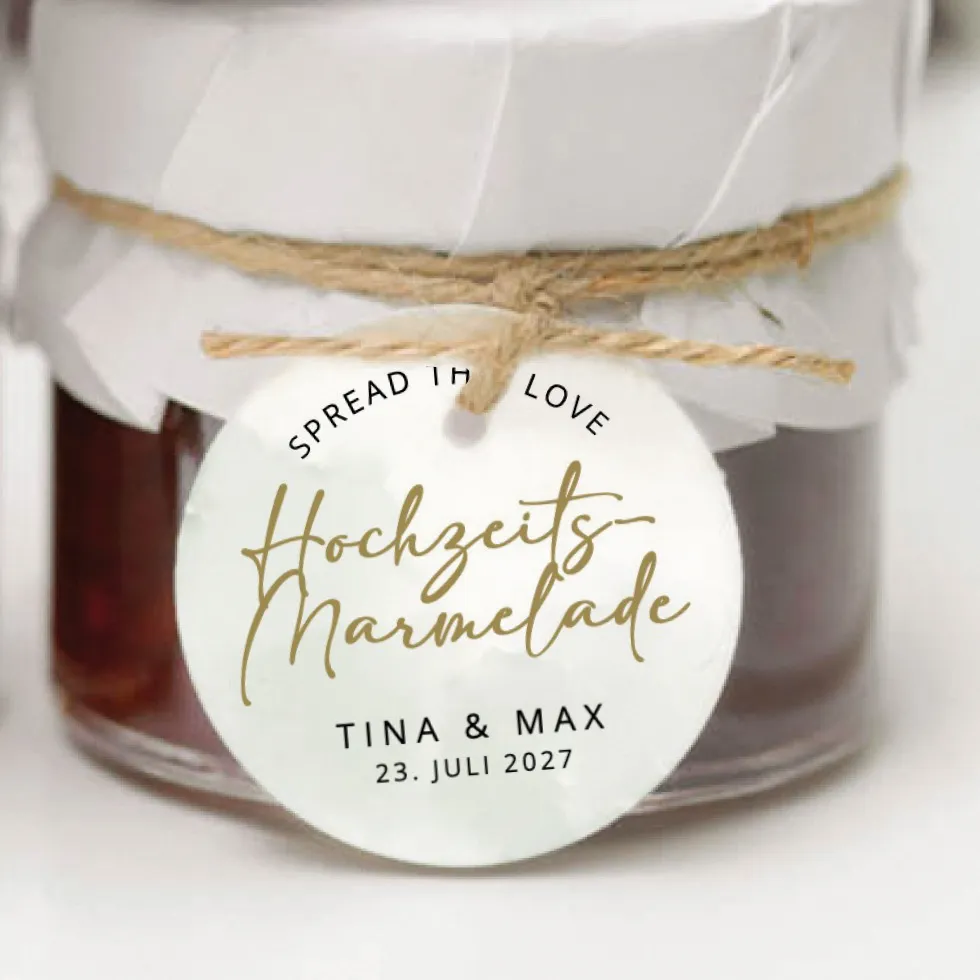 Geschenkanhänger Hochzeitsmarmelade