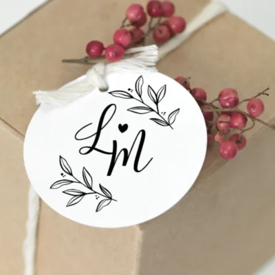 Anhänger Logo Herz Zweig