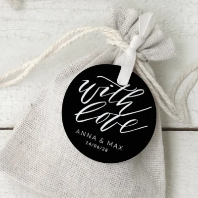 Geschenkanhänger Lettering With Love