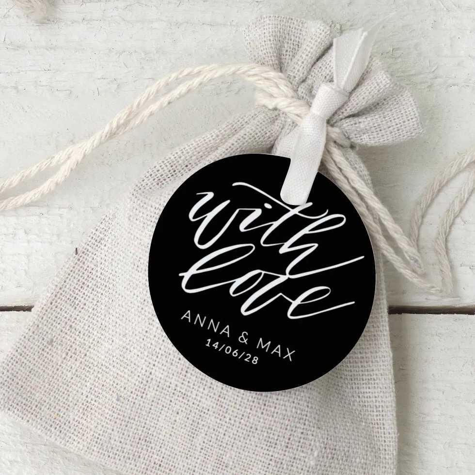 Geschenkanhänger Lettering With Love Geschenkanhänger Lettering With Love