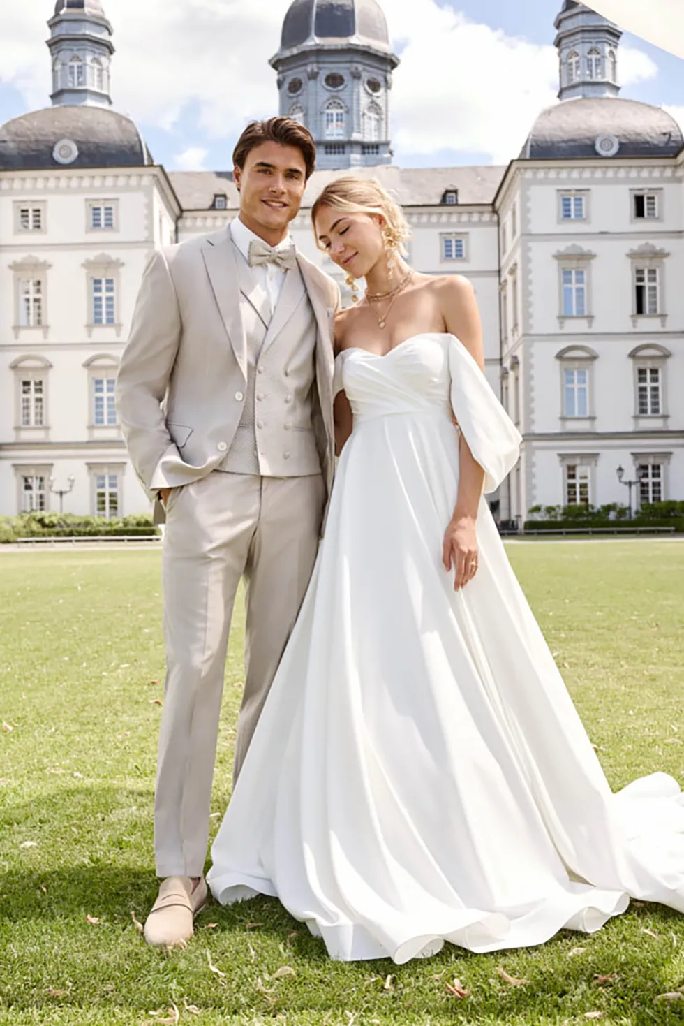 Hochzeitsanzug Beige elegant