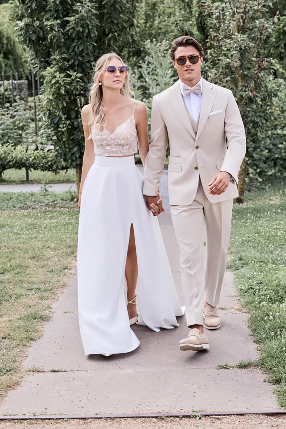 Hochzeitsanzug Beige modern 20206