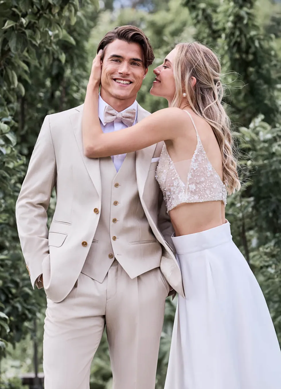 Hochzeitsanzug Beige Hochzeit