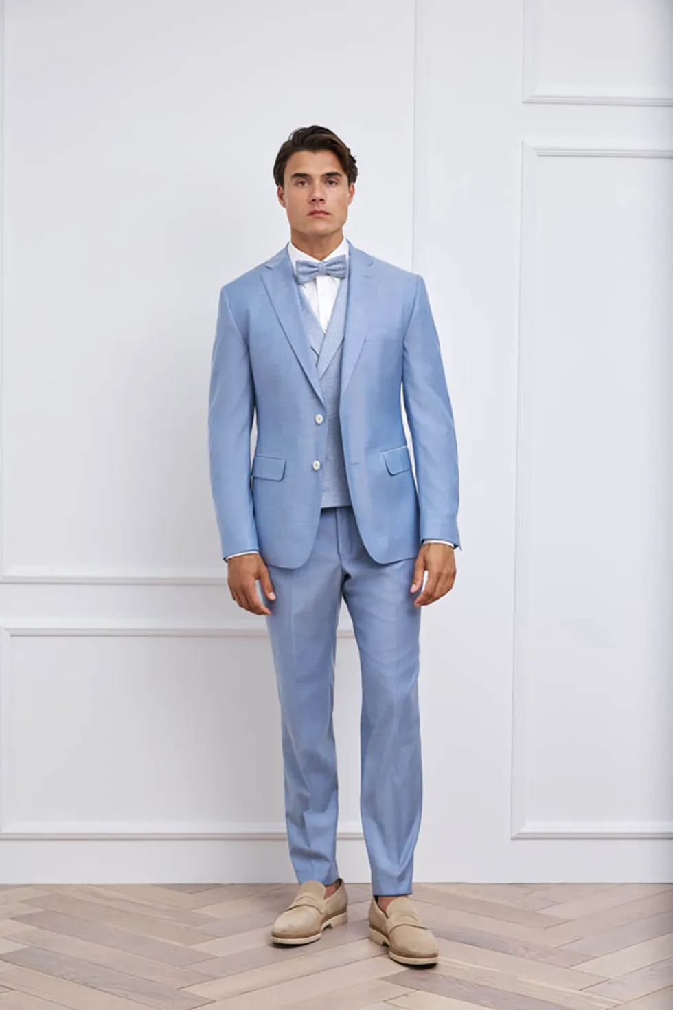 Hochzeitsanzug Blau Boho Vintage