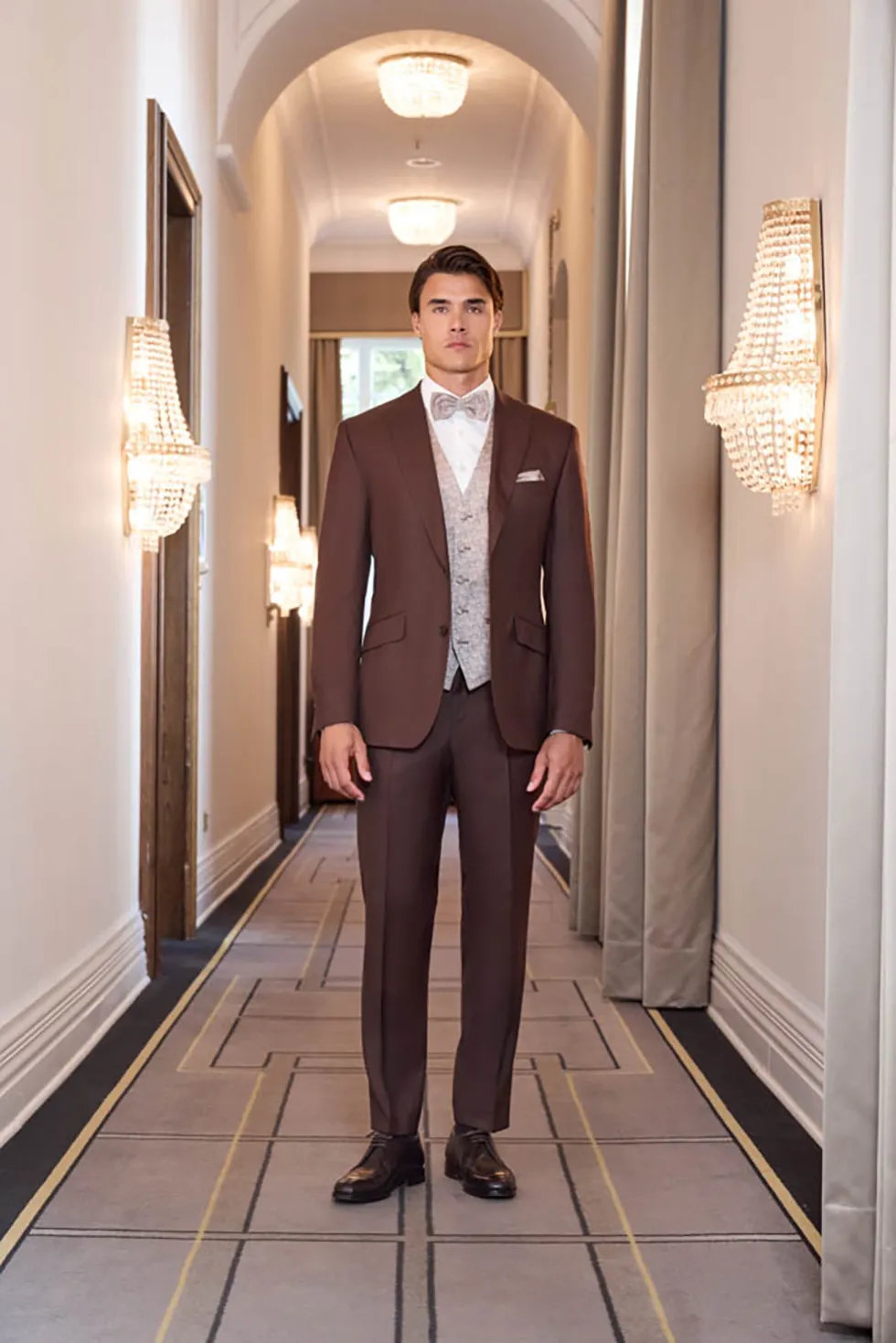Hochzeitsanzug Dunkelbraun