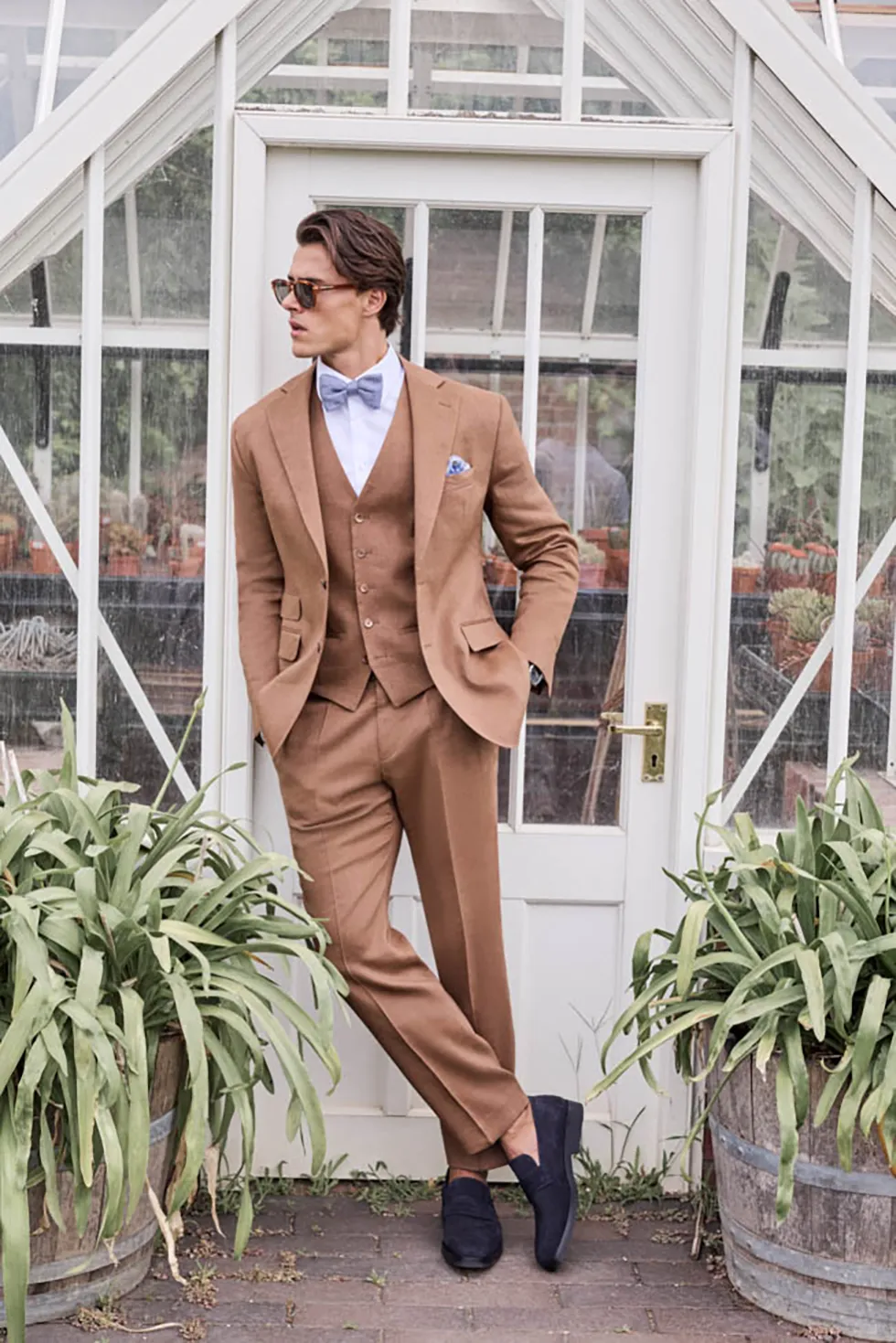 Hochzeitsanzug Braun Boho Mokka modern