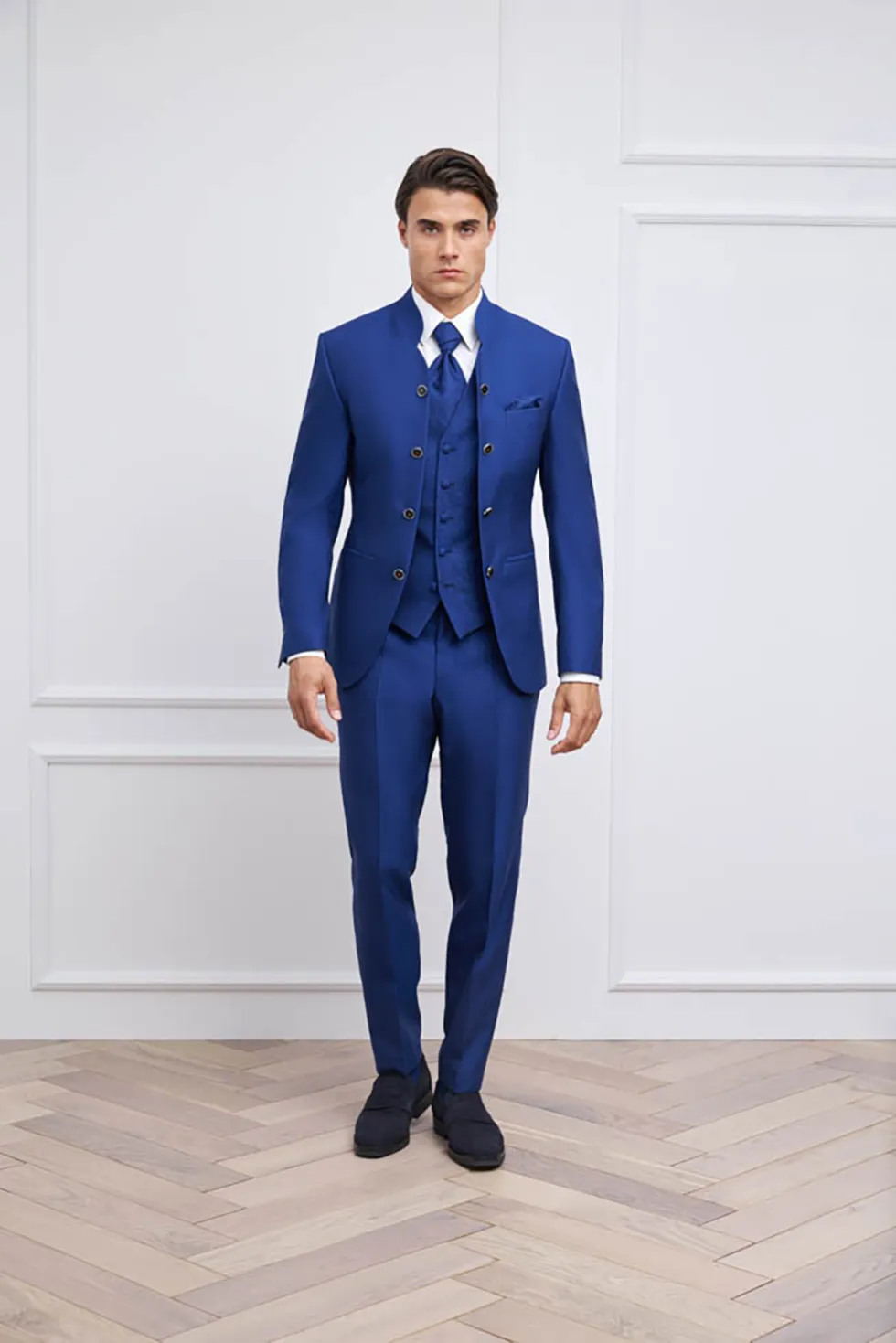 Hochzeitskrawatte Dunkelblau Bräutigam