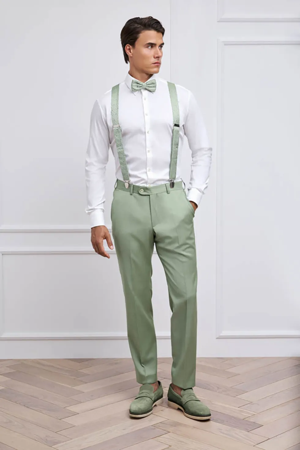 Hochzeitsanzug Grün ohne Sakko