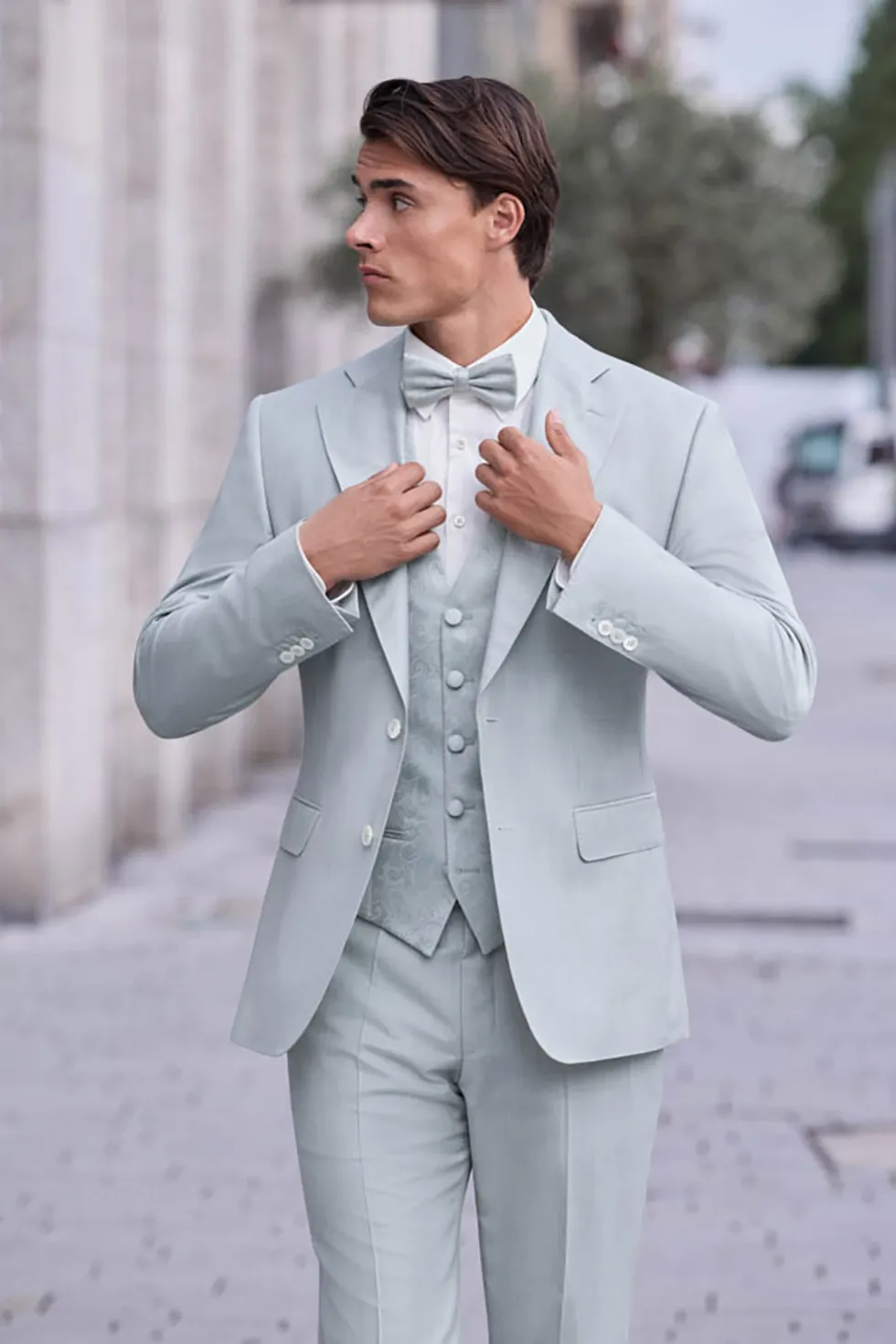 Hochzeitsanzug Grünblau