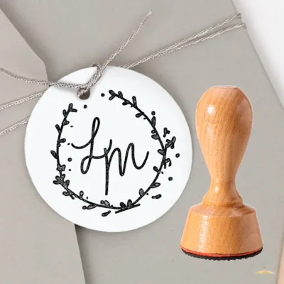 Stempel Wiesenhochzeit Initialen