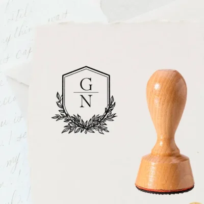 Hochzeitsstempel Wappen personalisiert