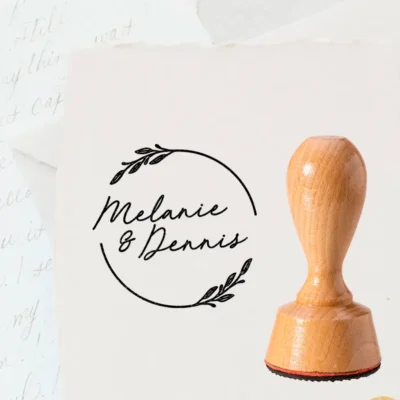 Stempel Hochzeit individuell Namen