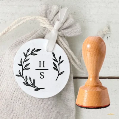 Stempel Hochzeit Initialen Ranke