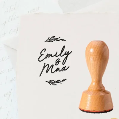 Stempel Hochzeit Namen personalisiert