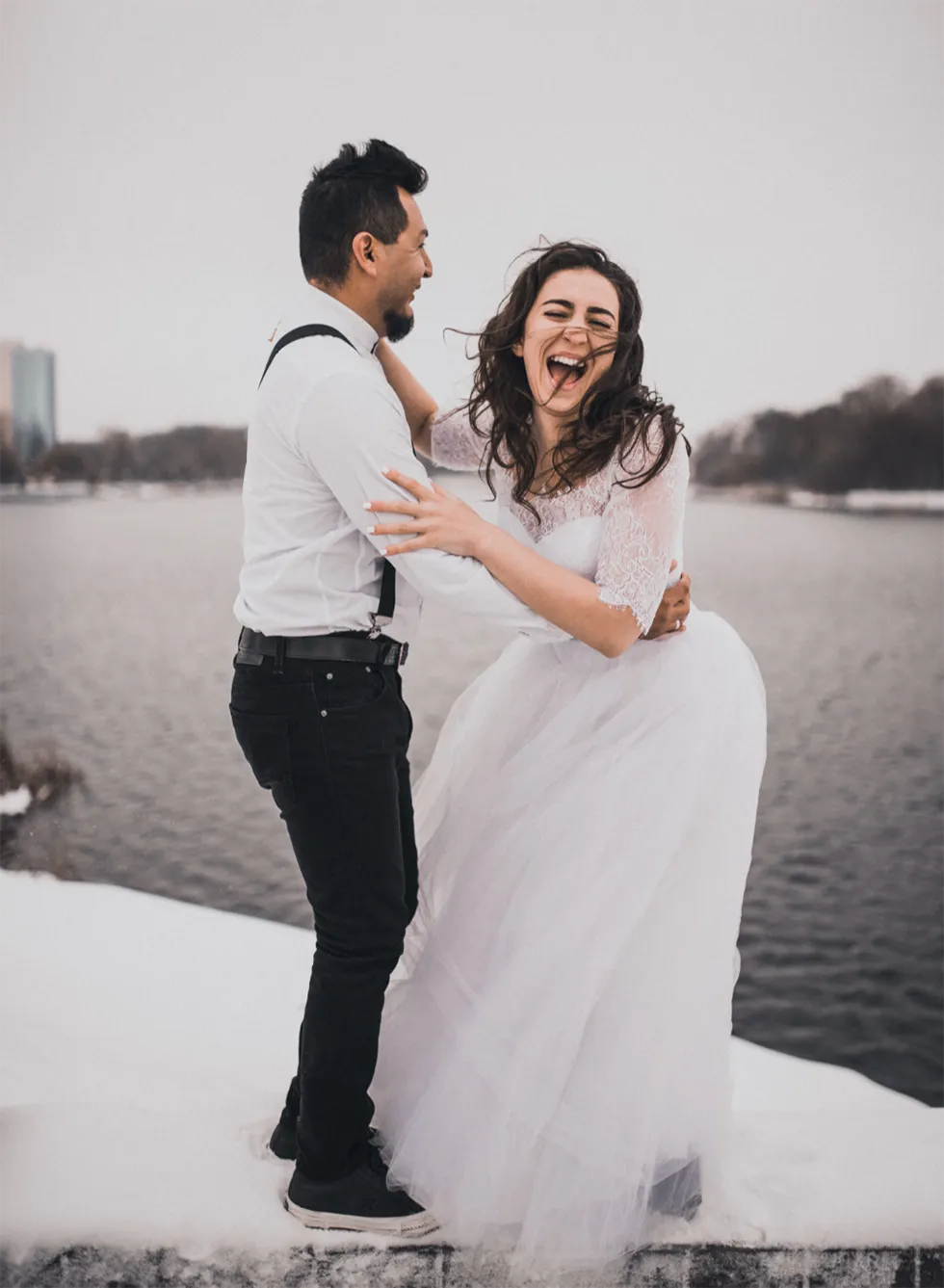 Brautkleid Standesamt Winter