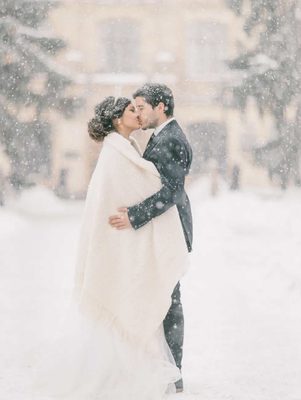 Brautkleid Winter elegant