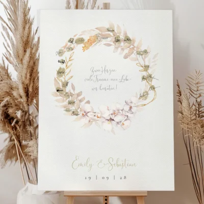 Fingerabdrucke Bild Boho Kranz