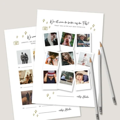 Fotospiel Hochzeit Kinder Urlaub