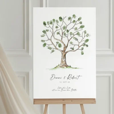 Wedding Tree klassisch Fingerabdrücke