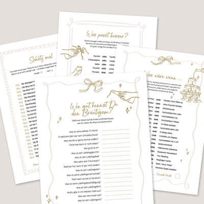 Wie gut kennst Du den Bräutigam JGA Hochzeit Quiz