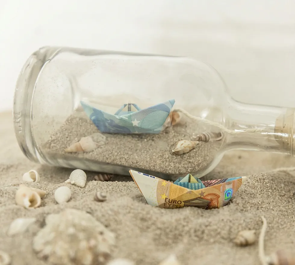 Flaschenpost Geldgeschenk Hochzeit