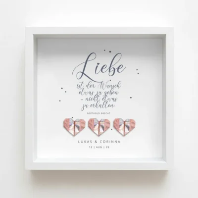 Geldgeschenk Bilderrahmen Liebe