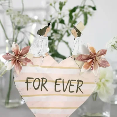 Geldgeschenk Vintage Brautpaar Figur