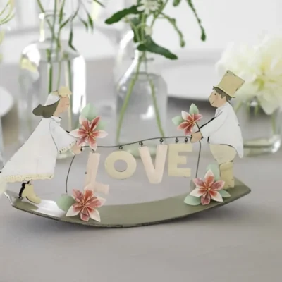 Geldgeschenk Vintage Brautpaar Figur Deko