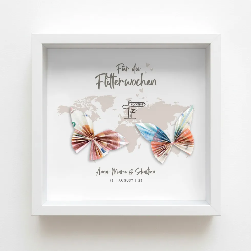 Geldgeschenk Schmetterling