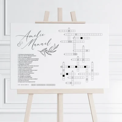 Kreuzworträtsel Hochzeit gestalten