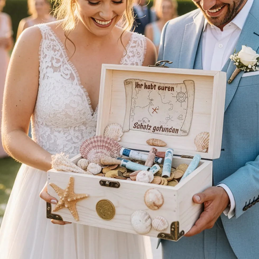 Schatzkiste Hochzeit Geldgeschenk