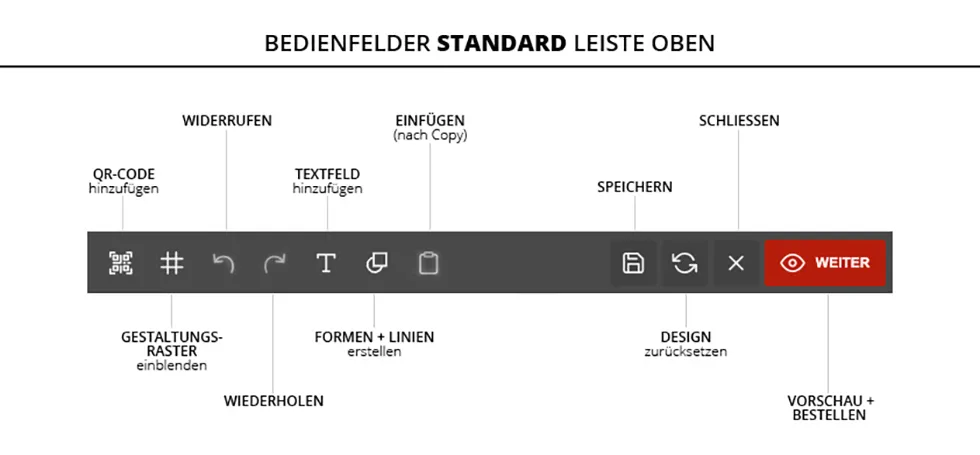 Menüleiste Standard Menüleiste Standard