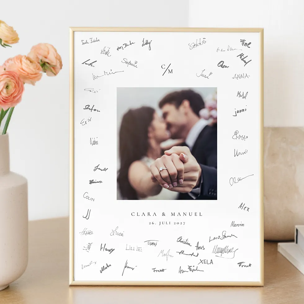 Gästebuch Bild mit Foto
