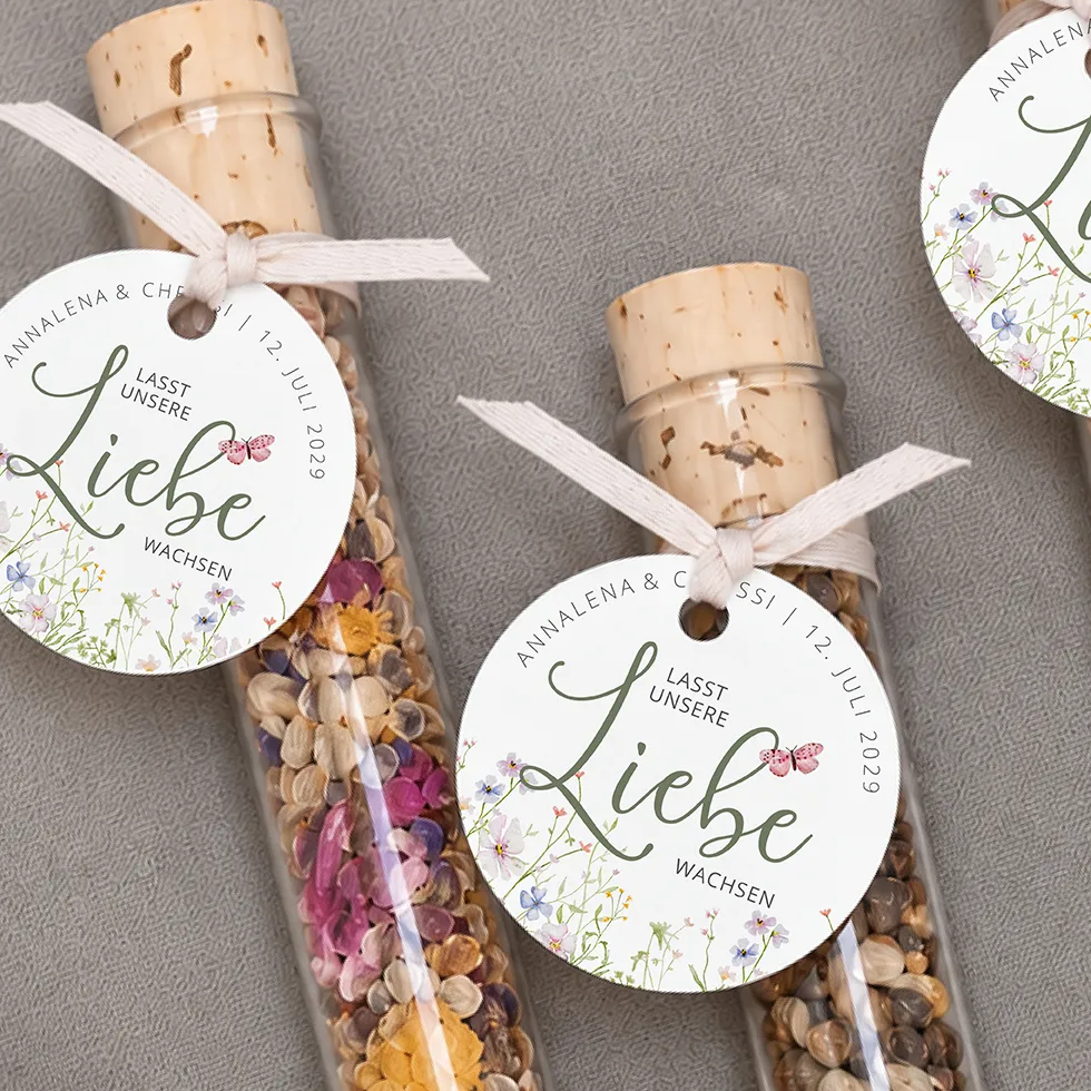 Gastgeschenk Anhänger Lasst unsere Liebe wachsen