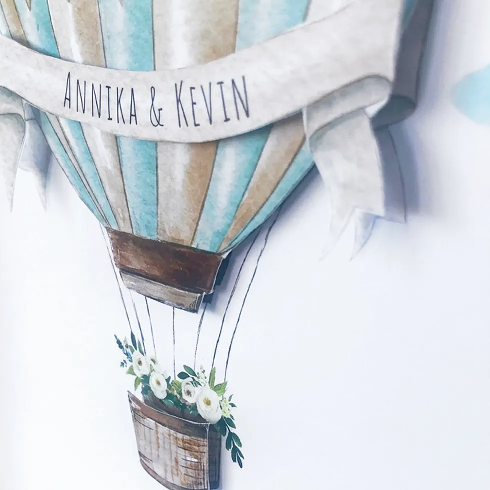 Heißluftballon Detail