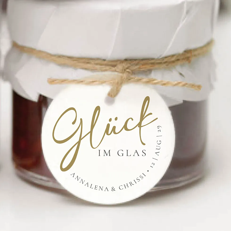 Anhänger Glück im Glas