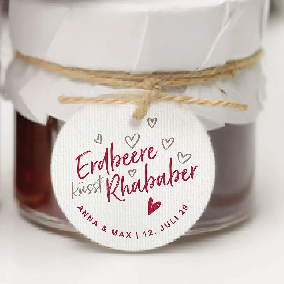 Marmelade Anhänger küsst