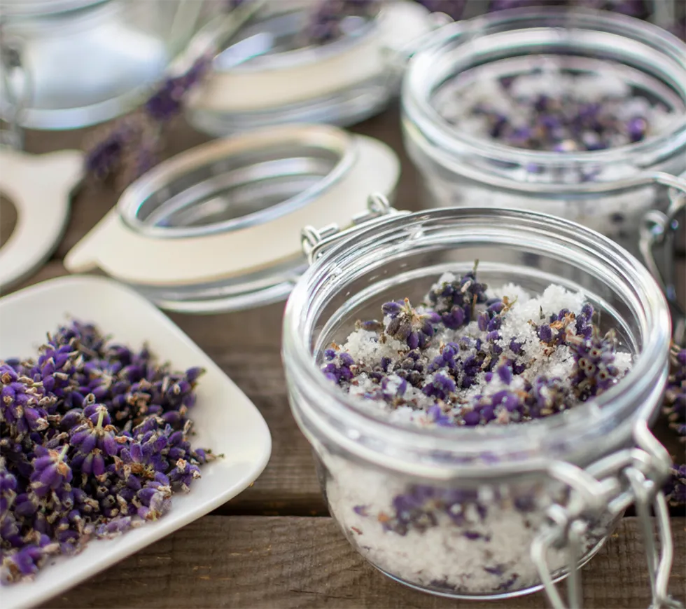 Badesalz selber machen Lavendel Badesalz selber machen Lavendel