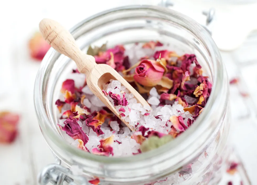Badesalz selber machen Rose Badesalz selber machen Rose