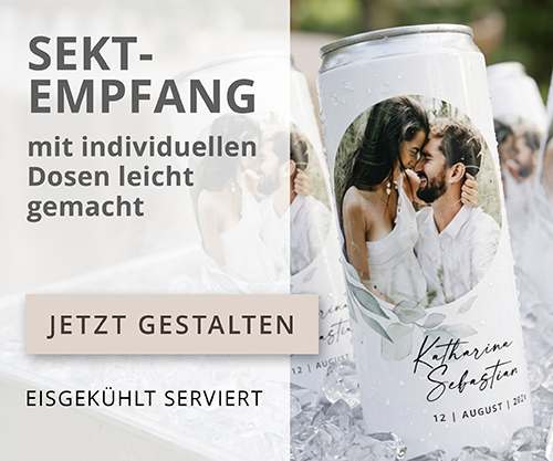 Sektdosen Hochzeit gestalten