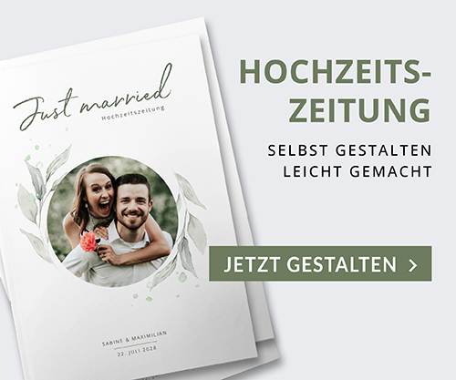 Hochzeitszeitung gestalten