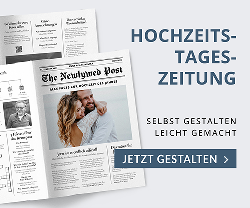 Hochzeitszeitung gestalten
