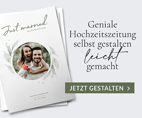 Hochzeitszeitung gestalten