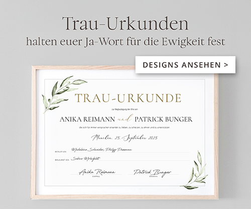 Trauurkunde gestalten